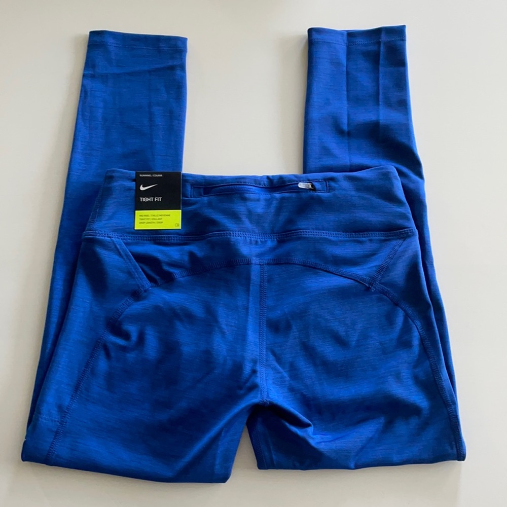 ❗️NIKE RUNNING DRI FIT MID RISE MESH CROP LEGGINGS - Picture 1 of 15